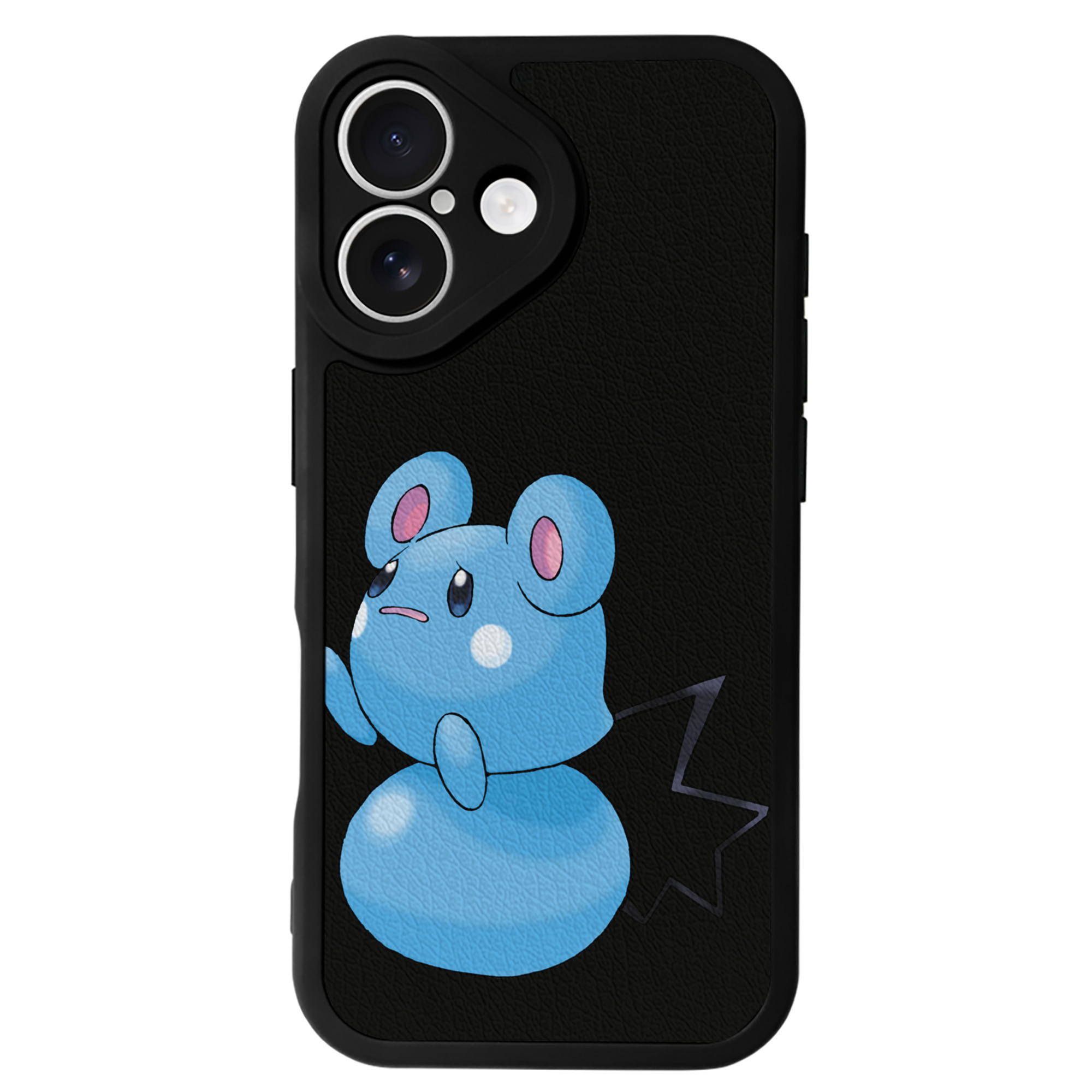 （画像用） ポケットモンスター Pokémon 【iPhone 16シリーズ対応】シリコンスマホケース（レザー調） 材質：シリコン